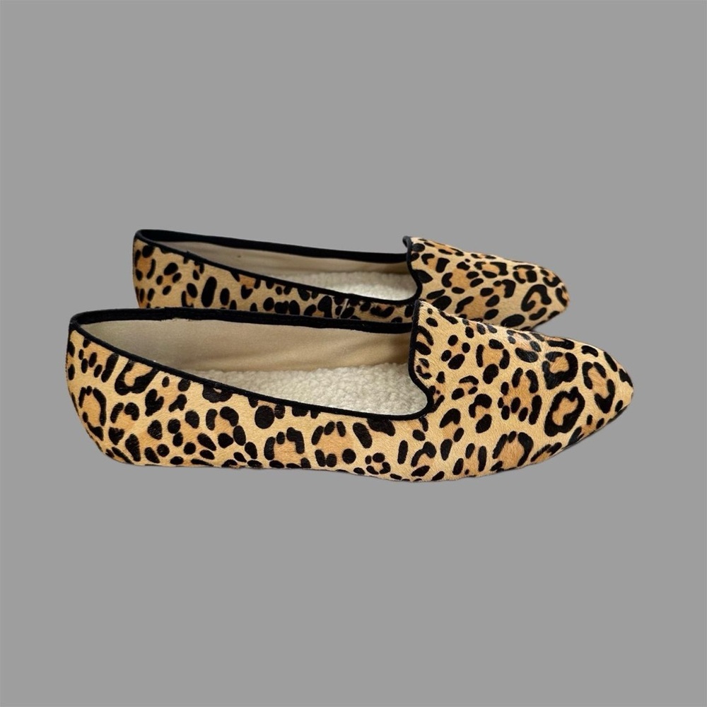 Birdie flat leopard print shoes